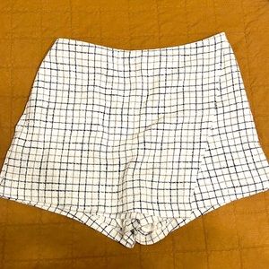 Abercrombie tweed plaid skort size large
